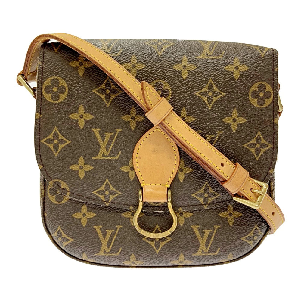 LOUIS VUITTON Monogram Saint Cloud Shoulder Bag Brown